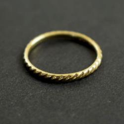 złoto,obrączka,delikatna,złota,585 - Pierścionki - Biżuteria