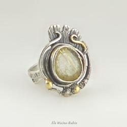 vintage,rutyl,ring,artjewelry,ela rubin - Pierścionki - Biżuteria