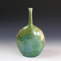 porcelana,ceramika,wazon,kryształy,zielony, - Ceramika i szkło - Wyposażenie wnętrz