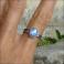 Pierścionki błękitne oczko,kyanit,drobny pierścionek
