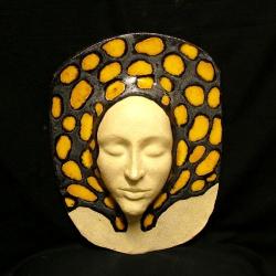 salamandra,twarz,dekoracja - Ceramika i szkło - Wyposażenie wnętrz