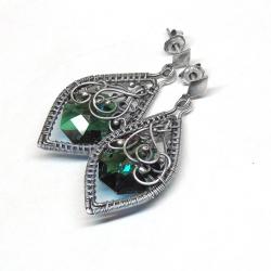 eleganckie kolczyki z kryształami Swarovski - Kolczyki - Biżuteria
