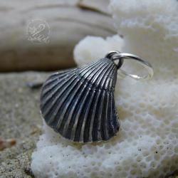 srebrny,muszelki,marynistyczny,morski, - Wisiory - Biżuteria