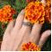 Pierścionki rękodzieło artystyczne pierścionek,kwiaty,srebro