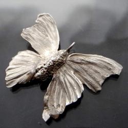 motyl,srebrny motyl,wiosna,motylek,kobiecy - Wisiory - Biżuteria