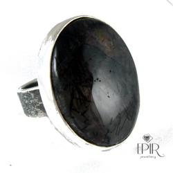 Pierścień srebrny z kwarcen - Pierścionki - Biżuteria
