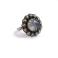 Pierścionki pierścionek,kwiaty,retro,kamień księżycowy,srebrny