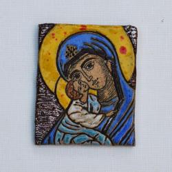 Beata Kmieć,anioł,Maryja,ikona,ceramika,obraz - Ceramika i szkło - Wyposażenie wnętrz