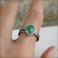 Pierścionki chrzyopraz,zieleń,pierścionek