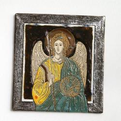 ikona,anioł,Michał,ceramika,obraz,Kmieć - Ceramika i szkło - Wyposażenie wnętrz