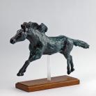 Ceramika i szkło rzeźba konia,figurka konia,z gliny,