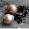 Kolczyki Surowe perły- Srebrne kolczyki