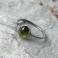 Pierścionki pierścionek z zielonym turmalinem