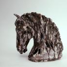 Ceramika i szkło figurka z gliny,popiersie konia,ceramika,koń,