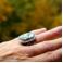 Pierścionki srebrny pierścionek z labradorytem