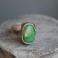 Pierścionki pierścionek chryzopraz srebro 925 zielony