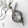Naszyjniki naszyjnik srebrny,kryształ,wire wrapping,925