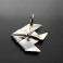 Wisiory origami,rybka,mały wisiorek,srebrna zawieszka