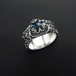 pierścionek,srebrny,z opalem,romantyczny - Pierścionki - Biżuteria