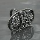 Pierścionki pierścionek,srebro,czyste,wire wrapping,duży