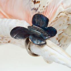pierścionek,srebrny,z motylem,oryginalny,naprezent - Pierścionki - Biżuteria
