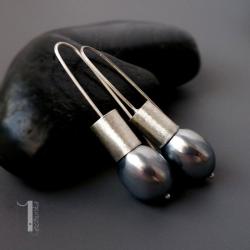 kolczyki srebrne,perła majorka,925 - Kolczyki - Biżuteria