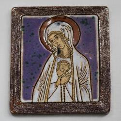 Beata Kmieć,ikona,Maryja,ceramika,obraz - Obrazy - Wyposażenie wnętrz