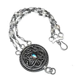 elegancka bransoletka z kamieniem księżycowym - Bransoletki - Biżuteria