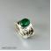 Pierścionki pierścionek z zielonym onyksem