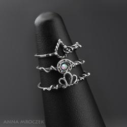 midi rings,mini pierścionki,zestaw pierścionków - Pierścionki - Biżuteria