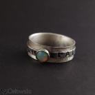 Pierścionki pierścionek,opal etiopski,szeroki,ozdobny