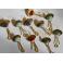 Kolczyki kolczyki z karneolemi,pozłacane,filigran,Egipt