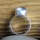 Pierścionki pierścionek obrączka,srebro,kaboszon,szkło