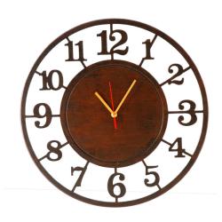 zegar,cichy,bezgłośny,drewniany,wyraźny - Zegary - Wyposażenie wnętrz