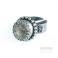 Pierścionki ekskluzywny srebrny pierścień z kryształem górskim