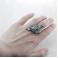 Pierścionki jaspis oceaniczny,z jaspisem,duży pierścionek