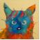 Obrazy koty,abstrakcja,kolor