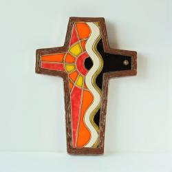 krzyż,ceramika,szkliwa,dekoracja,religia - Ceramika i szkło - Wyposażenie wnętrz