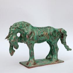 koń,figurka,rzeźba,ceramika,glina - Ceramika i szkło - Wyposażenie wnętrz