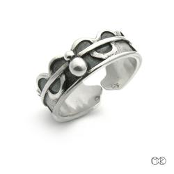 pierścionek,rustykalny,srebro,peru,regulowany - Pierścionki - Biżuteria