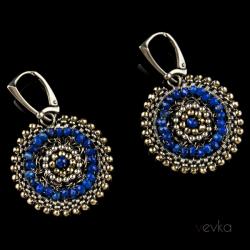 lapis lazuli,misterne,kobiece,kolczyki z lapisem - Kolczyki - Biżuteria