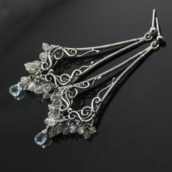 wire-wrapping,piekne,niepowtarzalne,kolczyki - Kolczyki - Biżuteria