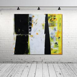 malarstwo,obraz,wnętrze,żółty,dom,czarny - Obrazy - Wyposażenie wnętrz