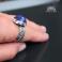 Pierścionki lapis lazuli,srebro oksydowane,boho pierścionek