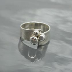 srebrny,pierścionek,surowy,srebro - Pierścionki - Biżuteria