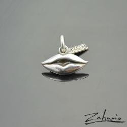 zahario,biżuteria,rękodzieło,kiss,wisior,srebro - Wisiory - Biżuteria
