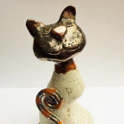 kot,ceramika,figurka, - Ceramika i szkło - Wyposażenie wnętrz