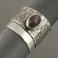 Pierścionki srebrny pierścionek z rubinem