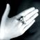 Wisiory Srebrny pierścionek,surowa forma