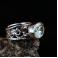 Pierścionki srebrny pierścionek z fasetowanym ametystem